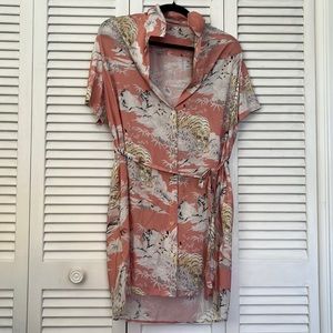 All Saints Button down tshirt dress